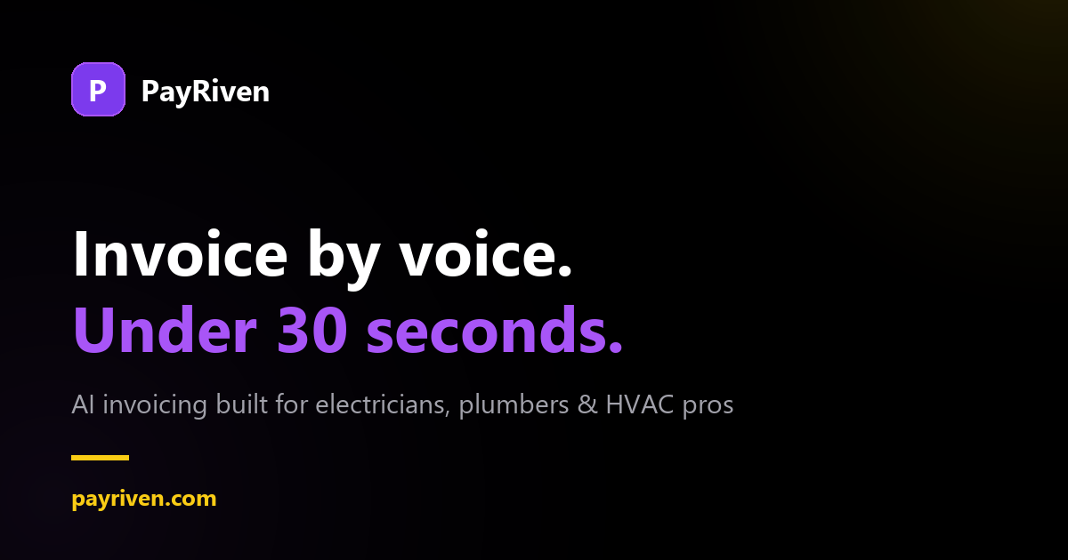 I’m electrician who can’t write single line of code. I built a voice to invoice app. Here’s ev logo
